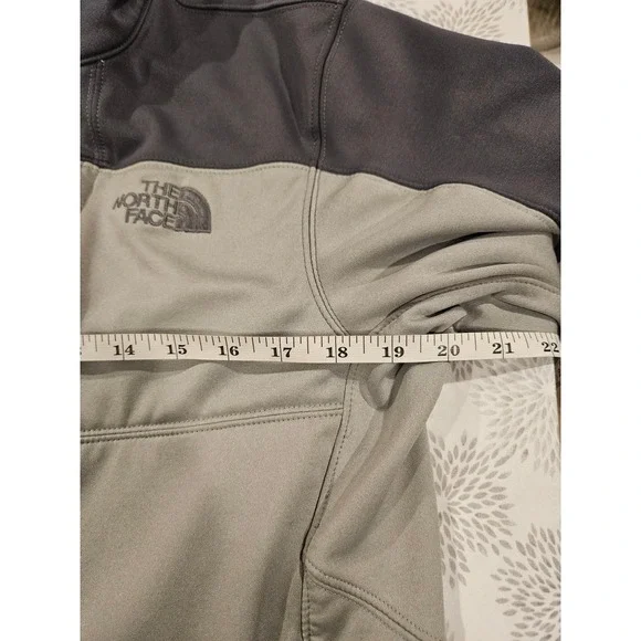 The North Face Jacket Full Zip Softshell Lightweight Coat Gray Black S - Picture 6 of 7